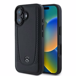 Mercedes Odinis miesto dėklas telefonui iPhone 16 Plus - juodas