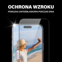 PanzerGlass Itin platus grūdintas stiklas su akinimo ir mėlynos šviesos filtru su pozicionieriumi iPhone 15 Pro