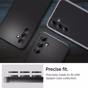 Spigen Glas.tR EZ Fit Optik apsauginis stiklas kamerai Samsung Galaxy S23 FE - juodas, 2 vnt.