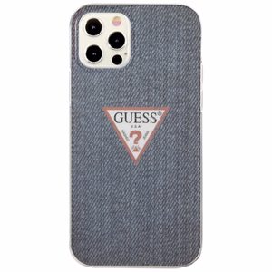 Dėklas telefonui (m) iPhone 12 Pro Max 6.7" - mėlynas/mėlynas kietasis dėklas Jeans Collection