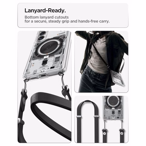 Spigen Ultra Hybrid Mag MagSafe dėklas skirtas Samsung Galaxy S26+ Neo One - skaidrus