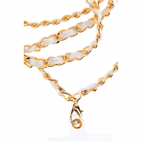 STRAP telefono dirželis, telefono pakabukas / virvelės ilgis 116 cm (58 cm kilpoje) / ant kaklo – baltas