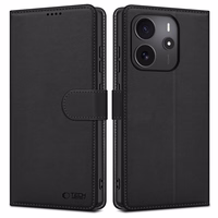 Tech-Protect Wallet dėklas telefonui Xiaomi Redmi Note 14 4G / LTE - matinė juoda
