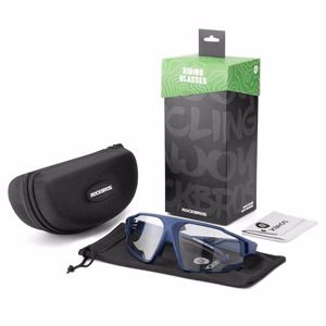 Rockbros SP216BL fotochrominiai UV400 dviratininko akiniai - mėlyni