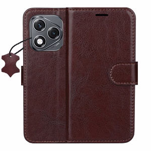 Smart Luxe odinis dėklas skirtas Honor 400 Lite rudas