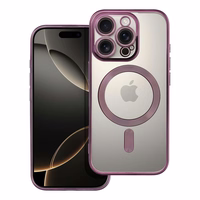 ELECTRO MAG COVER dėklas telefonui suderinamas su Magnetiniu IPHONE 16 Pro violetinis