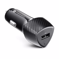 FORCELL F-ENERGY Carbon CC50-1A automobilinis įkroviklis USB A QC3.0 3A 18W juodas
