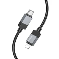 Kabelis USB C į Lightning Hoco PD 27W 1 m X110 juodas