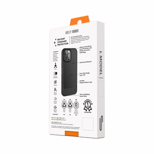Ugly Rubber L dėklas telefonui iPhone 15 Plus 6,7" juodas