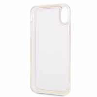 Guess GUHCI65GLCPI iPhone Xs Max rožinis kietas dėklas California Glow tamsoje