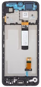 Ekranas Xiaomi Redmi A5/Poco C71 (Long Flex) su lietimui jautriu stikliuku ir rėmeliu Black ORG