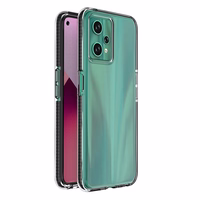 Spring dėklas Realme 9 Pro silikoninis dangtelis su rėmeliu juodas