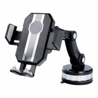 Automobilio laikiklis priekinio stiklo / prietaisų skydelio SUPER STRONG ZP-X0566 juodas