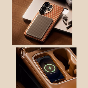 Benks Magnetic Armor Air Armor Grid Kevlar Case Metal Frame 600D (C.K.FL.SA.GD.A050) for Samsung Galaxy S26 Ultra orange
