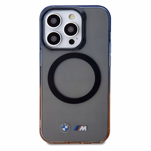 BMW Gradient Bumper Magnetinis dėklas telefonui iPhone 15 Pro Max - pilkas