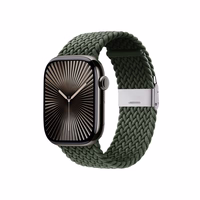 Crong Wave Band – Braided Apple Watch dirželis 44/45/46/49mm (žalias)