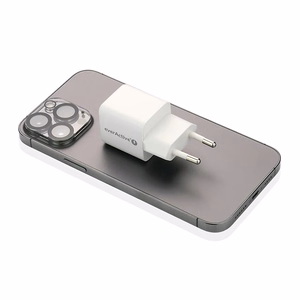 EVERACTIVE tinklo įkroviklis 1× USB, 1× USB-C Quick Charge 3.0 20 W, baltas