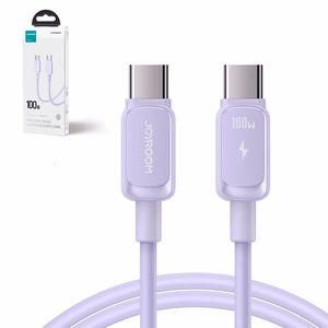 USB кабель Joyroom (S-CC100A14) "USB-C (Type-C) - USB-C (Type-C)" (100W 1.2m) фиолетовый