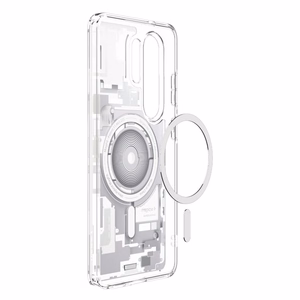 Spigen Ultra Hybrid Mag MagSafe Dėklas for Samsung Galaxy S26 Ultra Zero One - Clear and baltas
