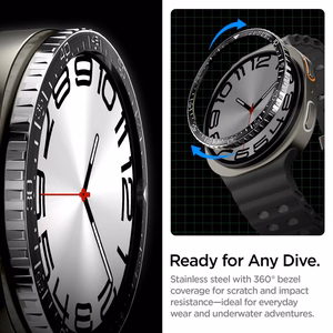 SPIGEN BEZEL TUNE DIVER SAMSUNG GALAXY WATCH 8 (44 MM) JUODAS