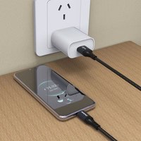 Dudao L3ST USB-A - USB-C 5A 1.2m pintas kabelis - juodas