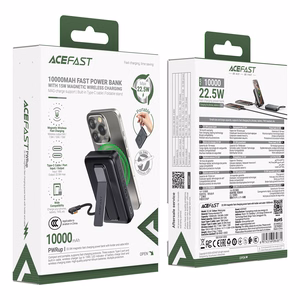 Внешний аккумулятор Acefast M24-10000 22.5W магнитный беспроводной 10000mAh чёрный