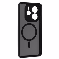 Visiškai matinis Magnētinis dėklas Xiaomi Redmi Note 14 5G juodas