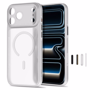 Tech-Protect MagPrime MagSafe CC dėklas, skirtas iPhone 18 Pro Max / 17 Pro Max, matinis pilkas
