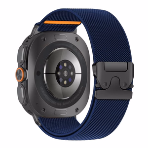 Tech-Protect Nylon Clasp dirželis, skirtas „Samsung Galaxy Watch Ultra 47 mm“ – tamsiai mėlynas