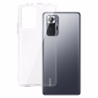 Galinis dėklas 2 mm, idealiai tinka XIAOMI REDMI NOTE 10 PRO/NOTE 10 PRO MAX, permatomas