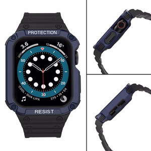 Apsauginis laikrodžio dirželis Apple Watch 42/44/45mm – korpuso apsaugos dirželis – juodas, mėlynas