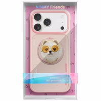 Nimmy Glasses Cool Dog magnetinis dėklas telefonui iPhone 17 - rožinis