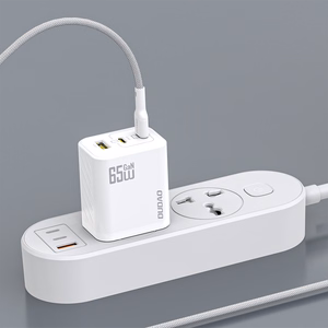 Dudao A29C 65W GaN sieninis įkroviklis + USB-C kabelis - baltas