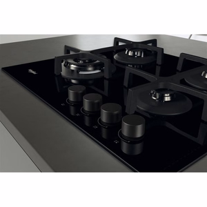 Whirlpool AKT 627/NB1 Juoda Įmontuoti 59 cm Dujinė 4 zone(s)