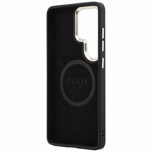 GUESS dėklas for SAMSUNG S26 Ultra GUHMS26L5PG4SRGW (Perforated Logo MagSafe) rudas