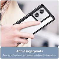 Dėklas telefonui Xiaomi Redmi Note 13 5G su gelio rėmeliu - juodas