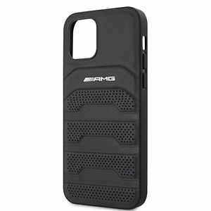 AMG odinis dėklas su įspaustomis linijomis iPhone 12 mini - juodas
