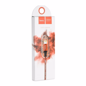 USB kabelis Hoco X14 Lightning, raudonas-juodas 1.0m