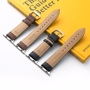 Crong Noble Band natūralios odos dirželis, skirtas Apple Watch 44 / 45 / 46 / 49 mm, mokos spalvos