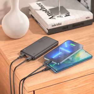Išorinė baterija (f) Hoco 10000 mAh PD QC 3A 22,5W J101 juoda