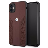 BMW odinis perforuotas dėklas telefonui iPhone 11 / Xr - raudonas