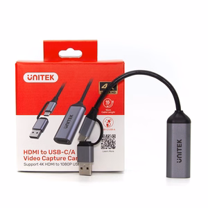 Unitek vaizdo grotuvas USB-C/A, 4K HDMI 1.4b