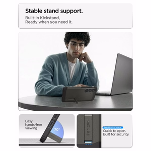 Spigen Tough Armor Mag MagSafe dėklas skirtas Samsung Galaxy S26+ - pilkas