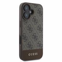 Guess 4G apatinė juostelė dėklas telefonui iPhone 16 Plus 6.7" - ruda