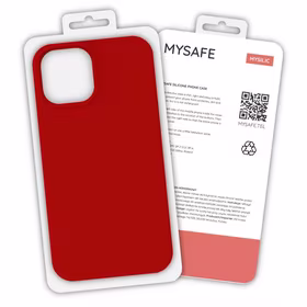 MYSAFE silikoninis Dėklas IPHONE 13 MINI raudonas BOX
