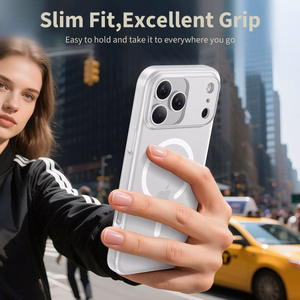 Tech-Protect MagSlim Magnetinis dėklas telefonui iPhone 17 Pro - matinė balta