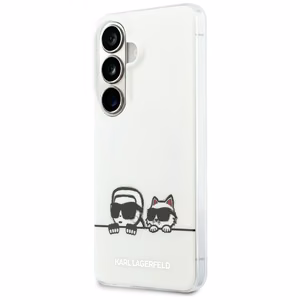 Karl Lagerfeld case IML Peekaboo Karl&Choupette MagSafe for Samsung Galaxy S26 transparent