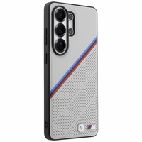 BMW Tricolor Metal Logo MagSafe Dėklas for Samsung Galaxy S26 Ultra - pilkas