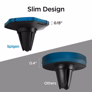 Spigen QS11 Magnetinis automobilio oro angos telefono laikiklis - juodas