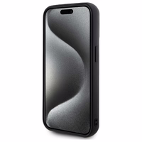Karl Lagerfeld 3D Guminis Parašas dėklas telefonui iPhone 15 Pro - juodas